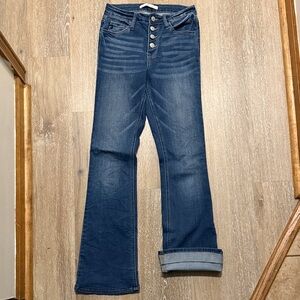 KanCan Dark Blue Flare Jeans